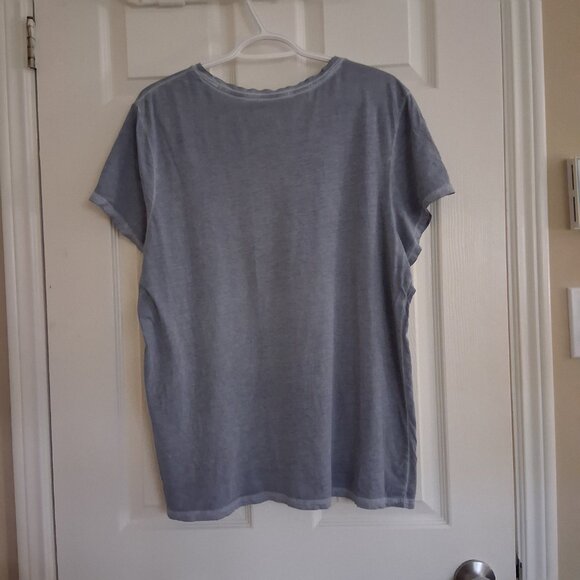 Peruvian Connection Women's Size XL Light Blue 100% Pima Cotton Casual T-Shirt - Picture 3 of 10